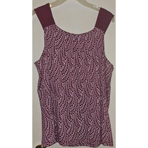 Women’s New York and Company Tank Top Stretch Sleeveless Pleated - Size XL Ny&Co - Picture 2 of 7